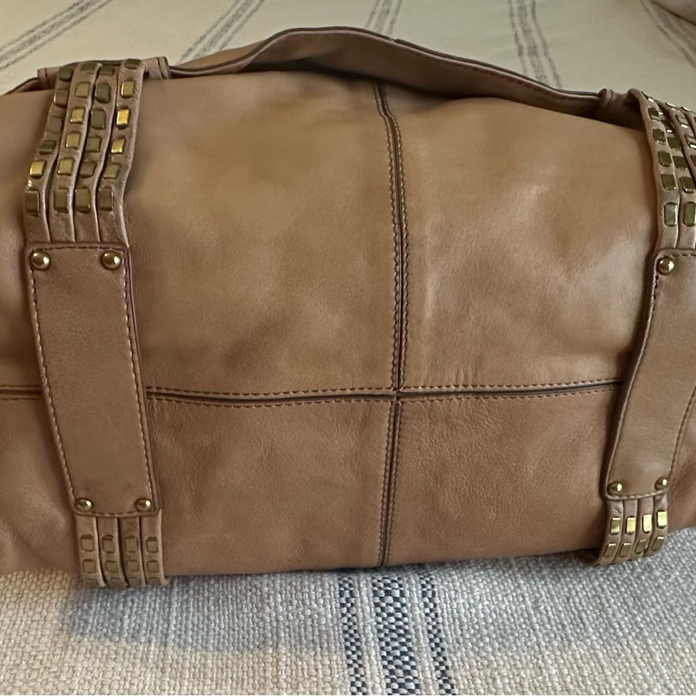 Kooba Hailey Camel Handbag NWT Satchel - Picture 11 of 13